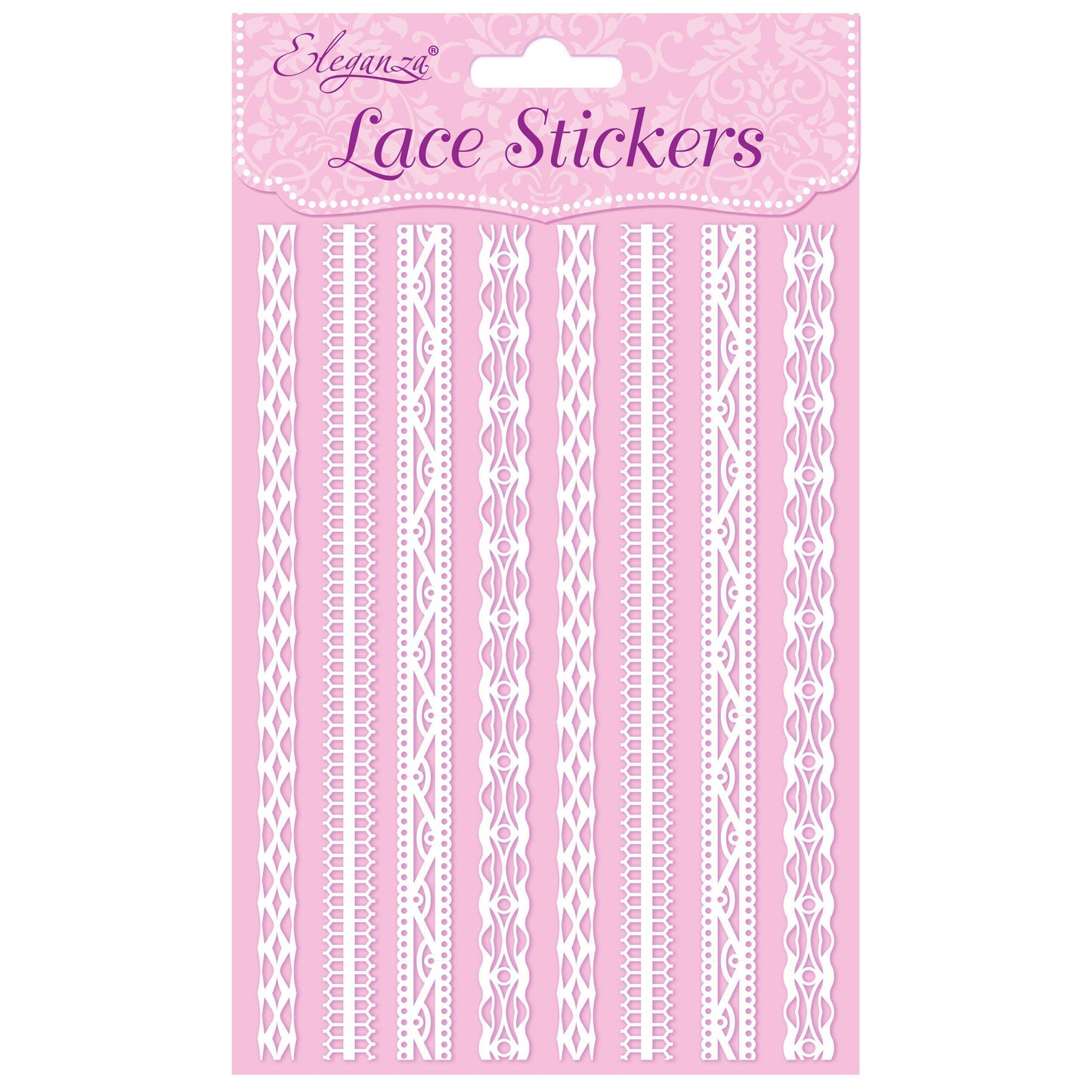 Eleganza Self-Adhesive Lace Boarder Stickers - D-The Creative Bride