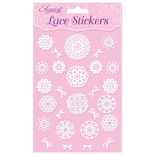 Eleganza Self-Adhesive Lace Stickers - A-The Creative Bride