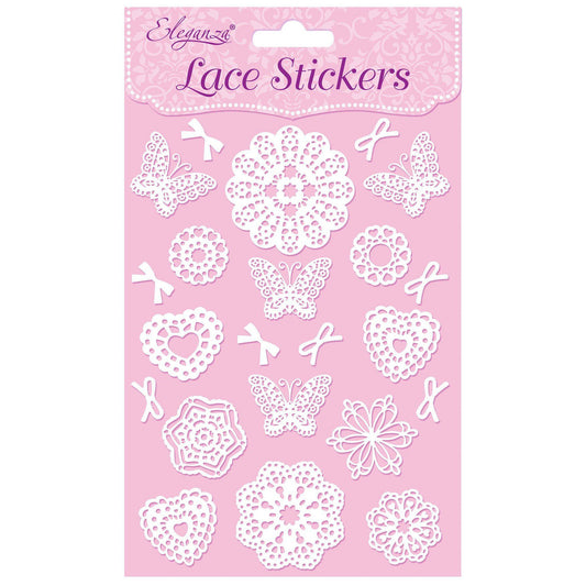 Eleganza Self-Adhesive Lace Stickers - B-The Creative Bride