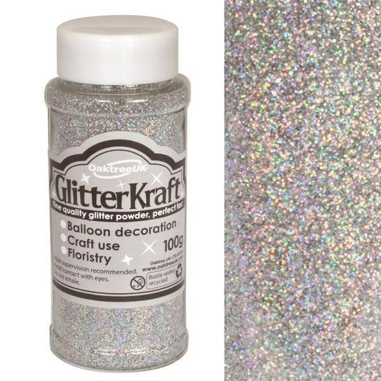 Glitter Kraft Fine Glitter - Holographic Silver-The Creative Bride
