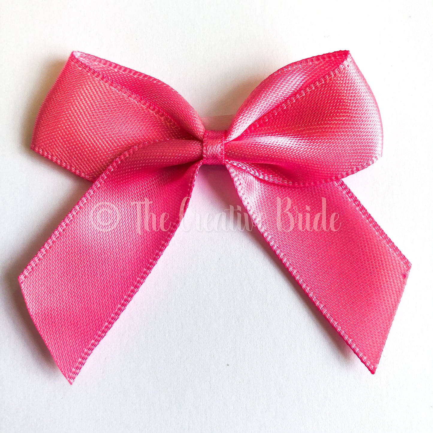 Hot Pink Self Adhesive Satin Ribbon Bow