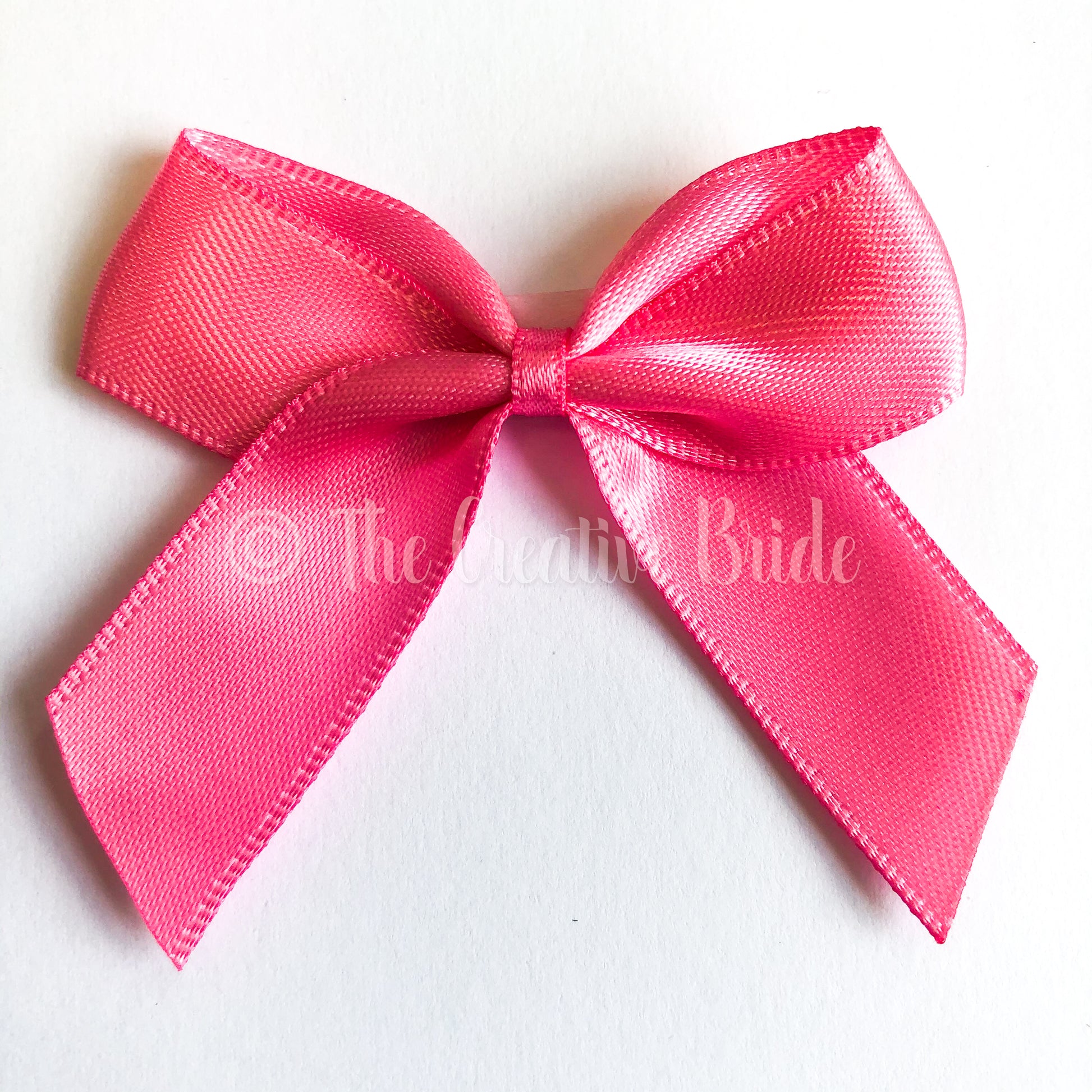 Hot Pink Self Adhesive Satin Ribbon Bow