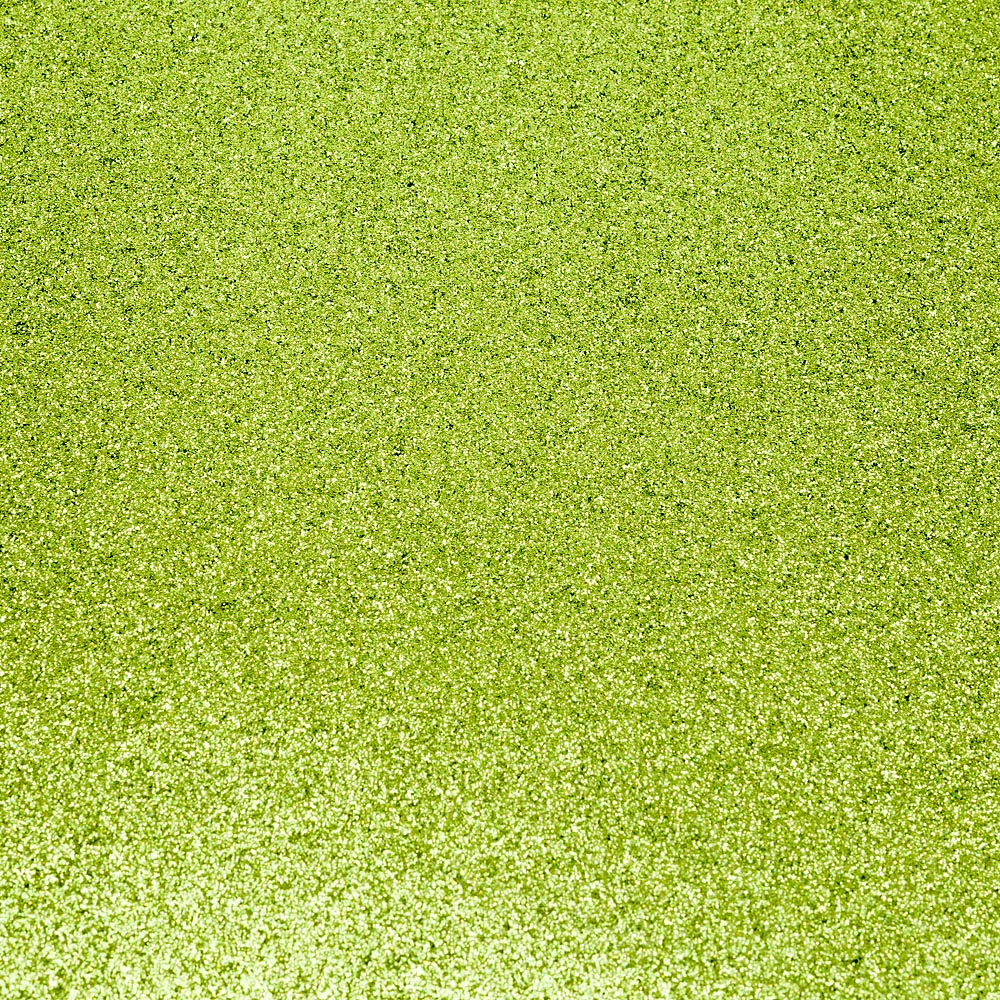 Light Lime Green A4 non-shed glitter card with a fine textured sparkle finish for luxury wedding stationery
