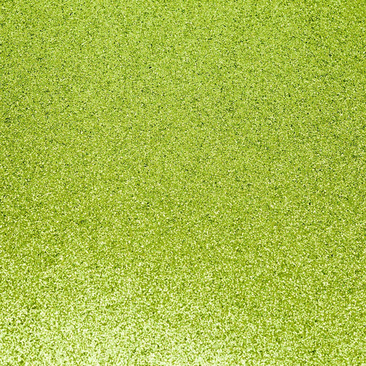 Light Lime Green A4 non-shed glitter card with a fine textured sparkle finish for luxury wedding stationery