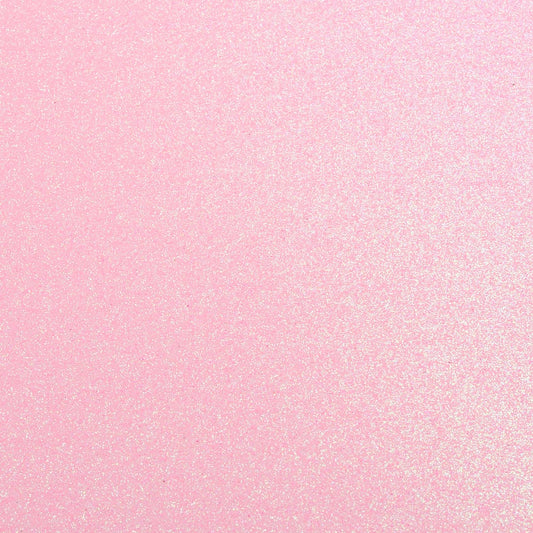 Pale Baby Pink A4 non-shed glitter card with a fine textured sparkle finish for luxury wedding stationery