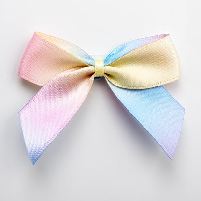 Pastel Rainbow Self Adhesive Satin Ribbon Bow