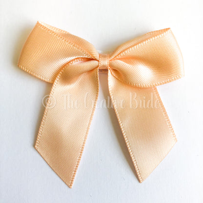 Peach Self Adhesive Satin Ribbon 