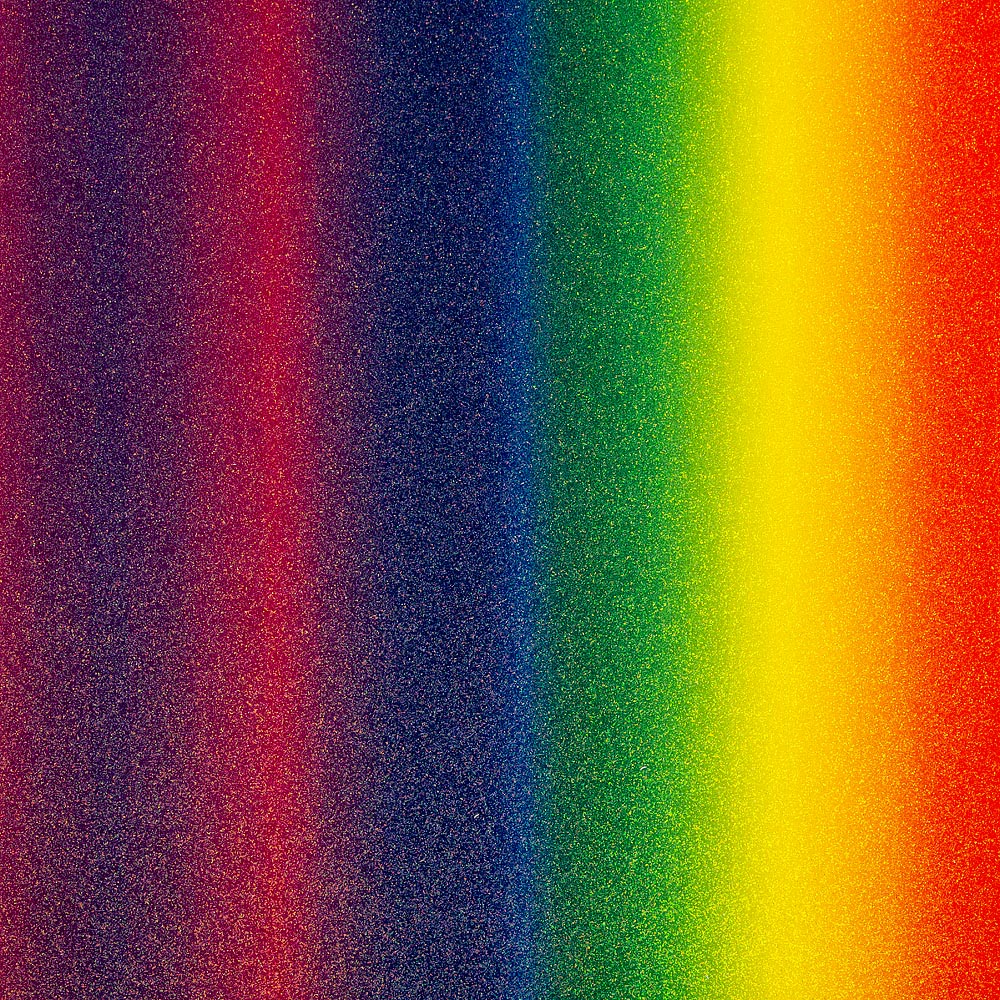 Rainbow A4 non-shed glitter card with a fine textured sparkle finish for luxury wedding stationery