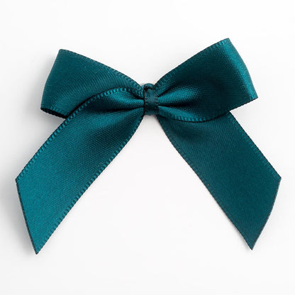 Teal Self Adhesive Satin Ribbon Bows